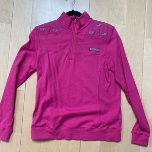 Pink Vineyard Vines quarter zip
